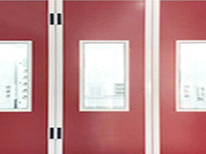 Tempered glass door with aluminum alloy edging
