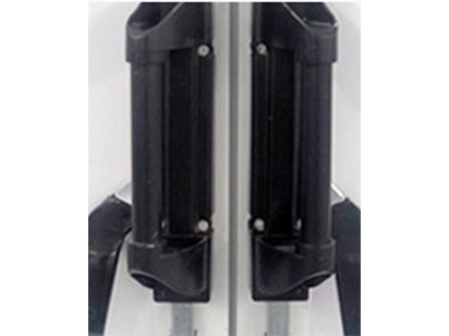 Durable aluminum alloy top and bottom lock