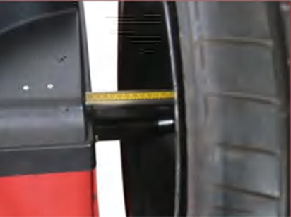 Width measuring ruler