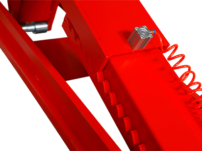 Mechanical lock with safety pneumatic lock, providing dual safety protection.